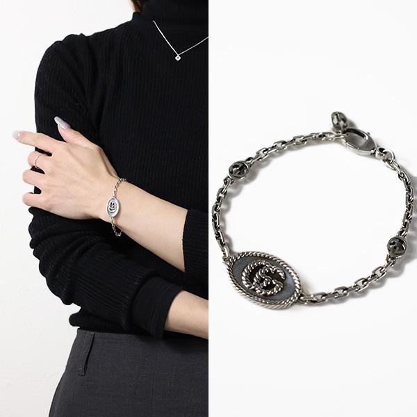 GUCCI（グッチ） ブレスレット GG Marmont Oval Double G Bracelet GG