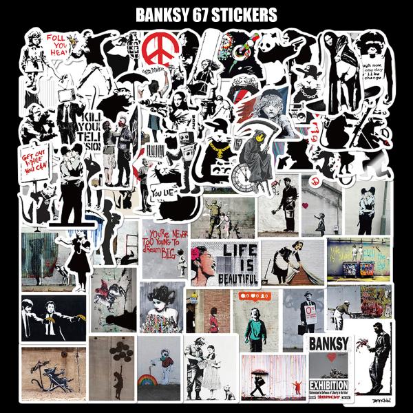 BANKSY バンクシー ステッカー 67枚セット PVC 防水 シール