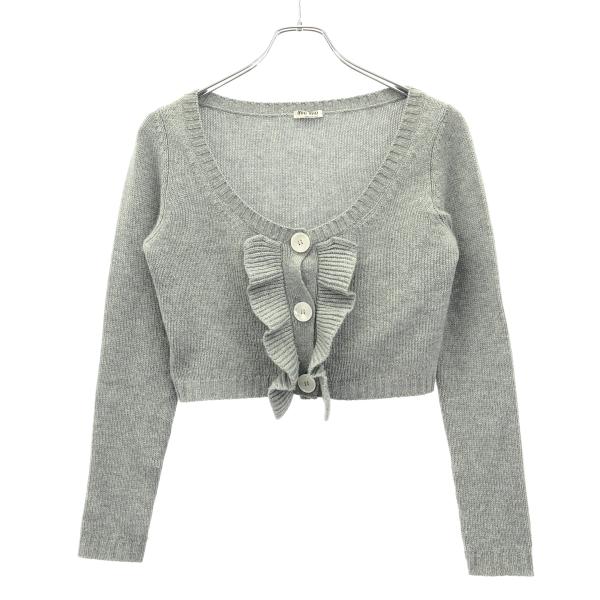 miu miu（ミュウミュウ） クロップドカシミヤニットトップス MMF258