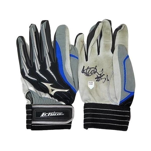 イチロー直筆サイン2016年公式戦実使用済バッティンググローブ