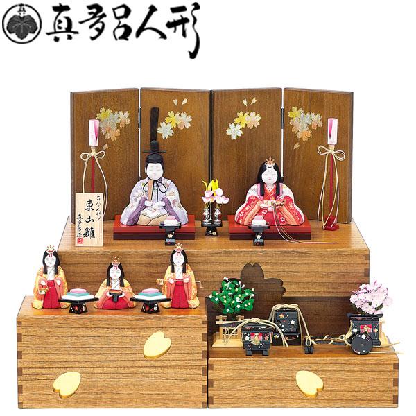雛人形 ひな人形 木目込み人形 真多呂人形 収納式 コンパクト 伝統工芸