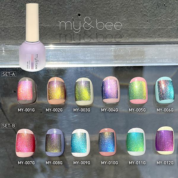 マイビー my&bee カラージェル ミスティックマグ 12色から選択 8ml
