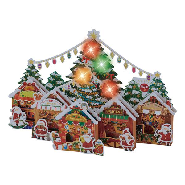 sanrio（サンリオ） クリスマスカード ライト＆メロディーカード 立体