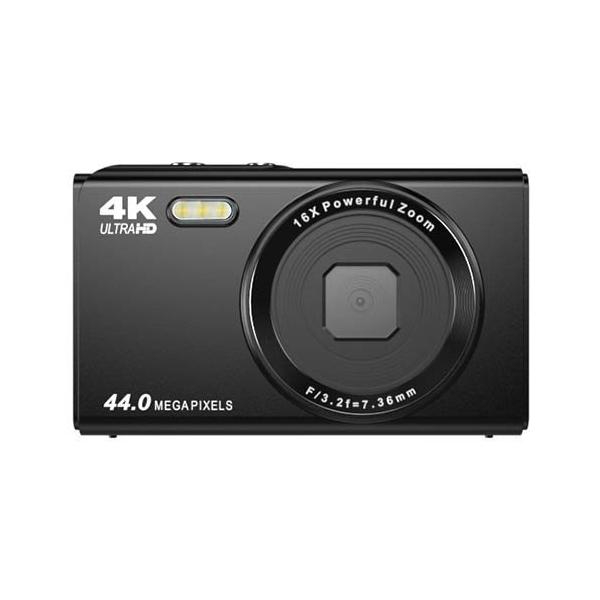 デジタルカメラ 4400万画素 4K録画 32GBカード付 ブラック ( 1セット
