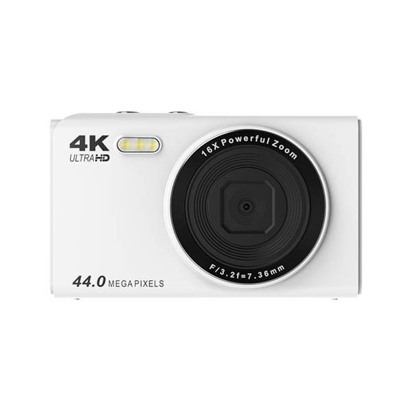 デジタルカメラ 4400万画素 4K録画 32GBカード付 ホワイト ( 1セット