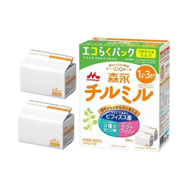 森永 チルミル エコらくパック つめかえ ( 800g )/ 粉ミルク フォロー
