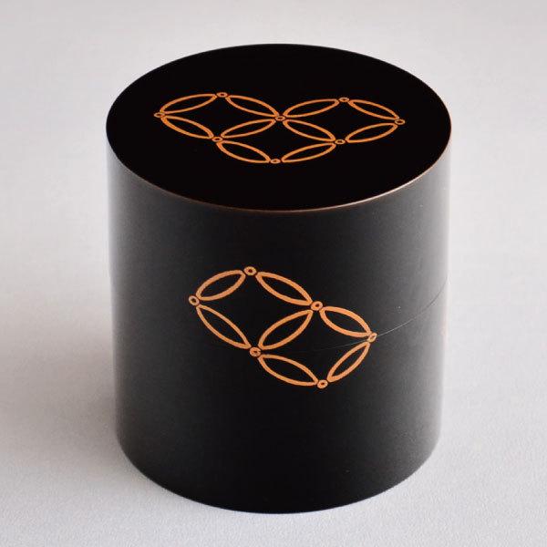 茶道具 棗 筑城筑良作 七宝蒔絵中次 木製・本漆塗・切合口 : 茶道具