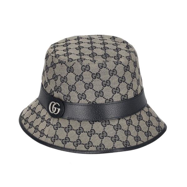 GUCCI デニムバケットハット ブラウンベルト GUCCI デニムバケット