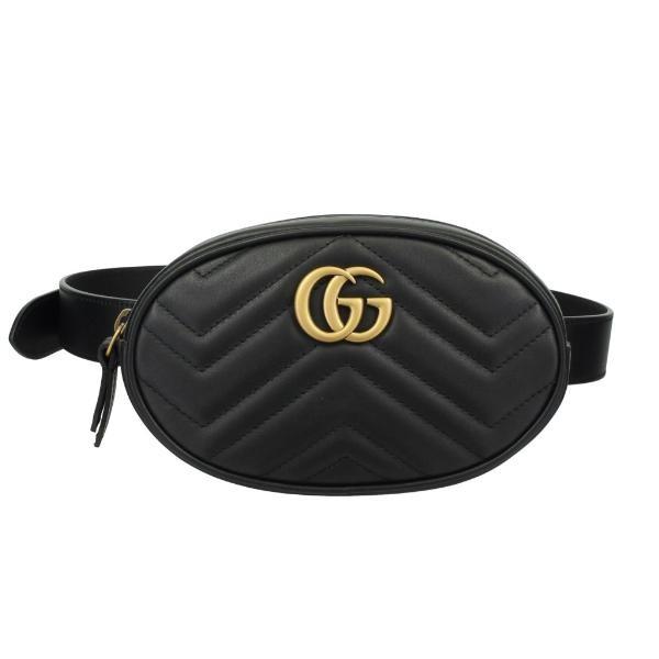 GUCCI（グッチ） ボディバッグ レディース GGマーモント ブラック