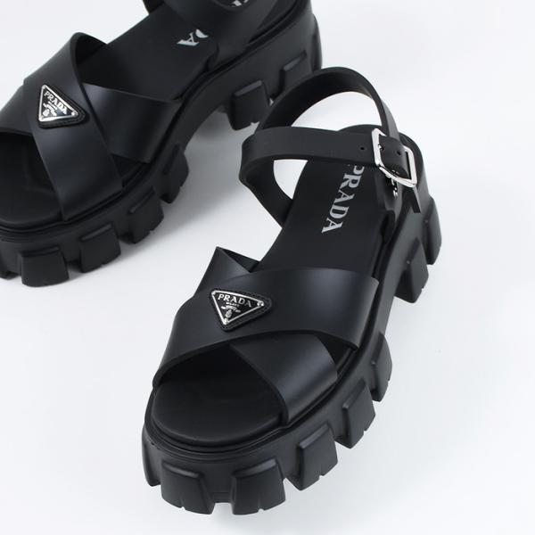 PRADA（プラダ） モノリス ラバー サンダル シューズ 1X382N 3LKK