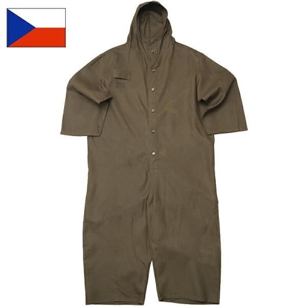 チェコ軍 ワーカー カバーオール フード付き ブラウン デッドストック