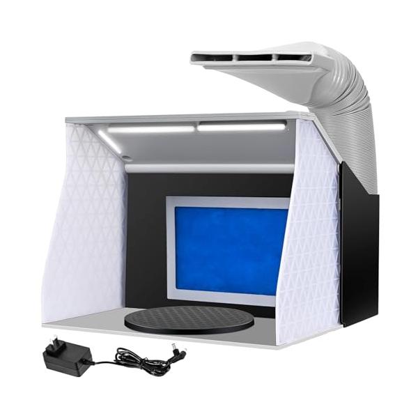 新品 AH-310 折りたたみ式 塗装ブース 強力ファン2点 LED照明付き