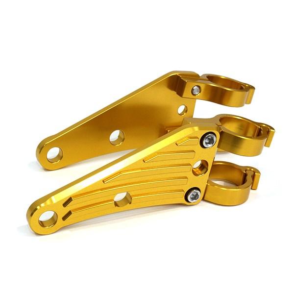 ZRX110 ZRX1200 43mm φ43 43パイ アルミ ビレット ヘッドライト ステー