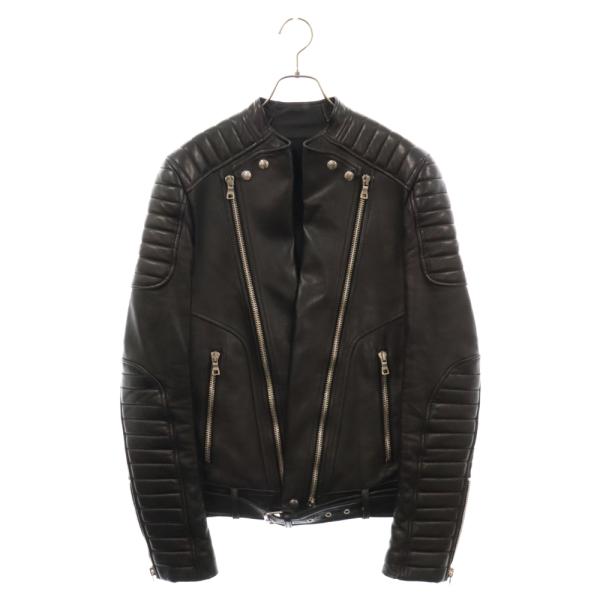 BALMAIN（バルマン） 13AW ラムスキン バイカーレザー ライダース