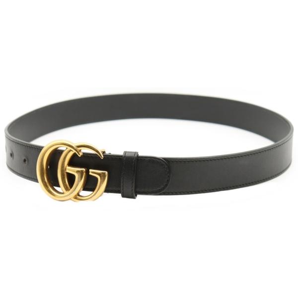 GUCCI（グッチ） GGマーモント ベルト ブラック レザー 414516