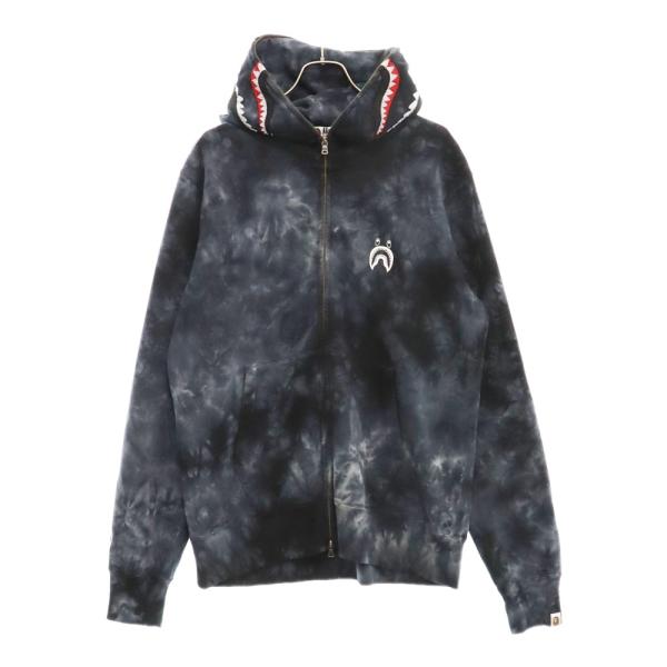 A BATHING APE（アベイシングエイプ） TIE DYE SHARK WIDE FULL ZIP