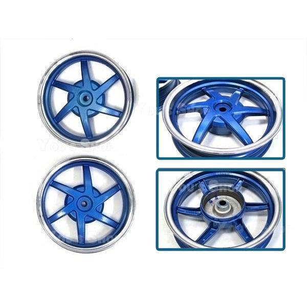 アルミホイール スーパーDIO SR/ZX AF27/AF28 前後セット 青 : shop