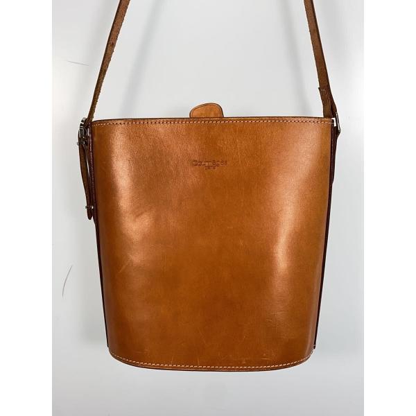 Courreges◇ショルダーバッグ/レザー/BRW/無地 : セカンドストリート