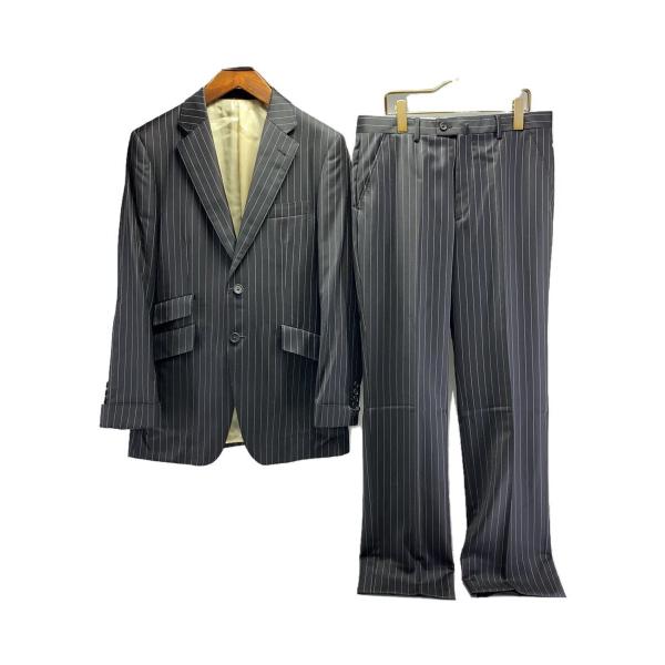 Paul Smith ポールスミス コレクション スーツ 黒 ストライプ L Paul