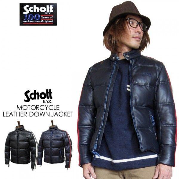 Schott N.Y.C（ショット） Schott モーターサイクル レザーダウン