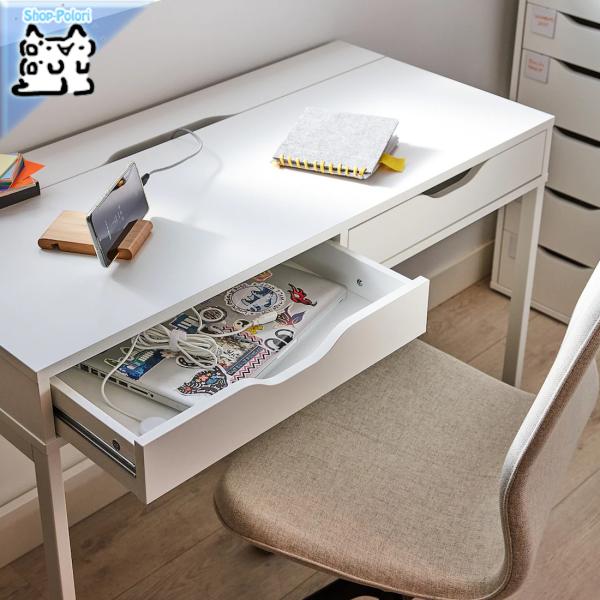 イケア（IKEA） IKEA - - ALEX -アレクス- デスク ホワイト 100x48 cm