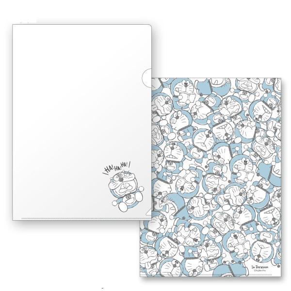 ドラえもん A4クリアファイル（ブルー集合）ID-CF001 4996740596773