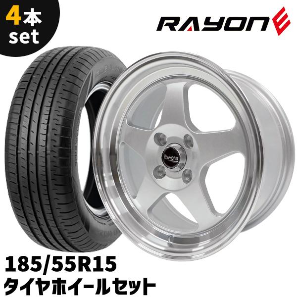 タイヤホイール 4本セット Rayone Racing 536 15インチ 7J +35 4H