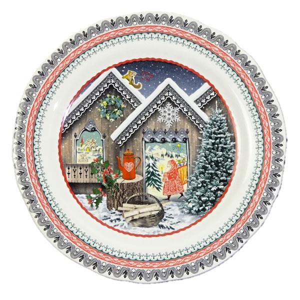2024 ジアン クリスマスプレート21.8cm シャレ−柄 : ピナコテカ