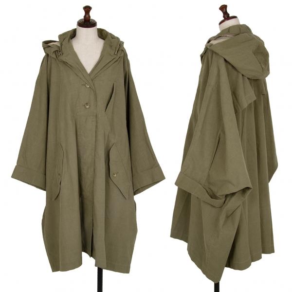 ISSEY MIYAKE（イッセイミヤケ） ミリタリーイカコート オリーブ9