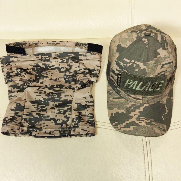 PALACE（パレス） ゴアテックス カモフラ キャップ ネックガード付き