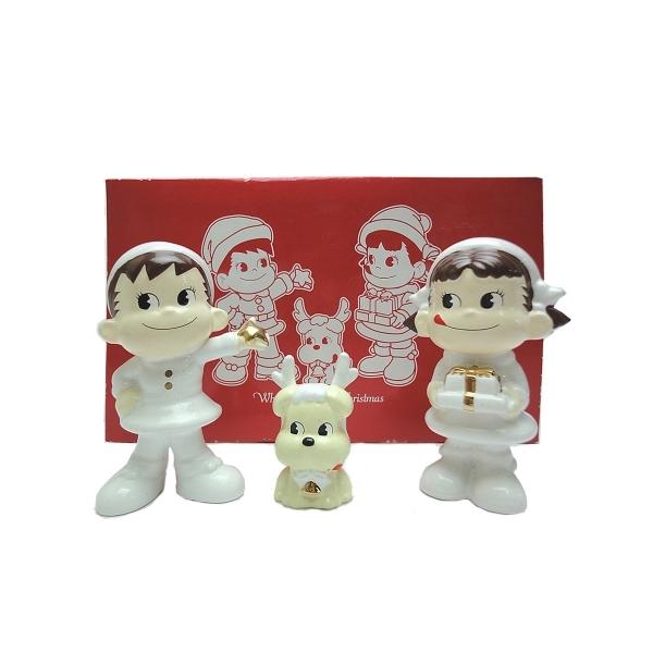 不二家（FUJIYA） ホワイト ペコちゃん＆ポコちゃんクリスマス 陶器製