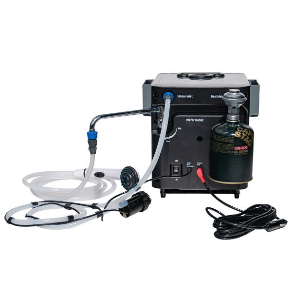 災害 温水シャワー 吊り下げ式 LPガス給湯 ガス給湯器 瞬間湯沸し