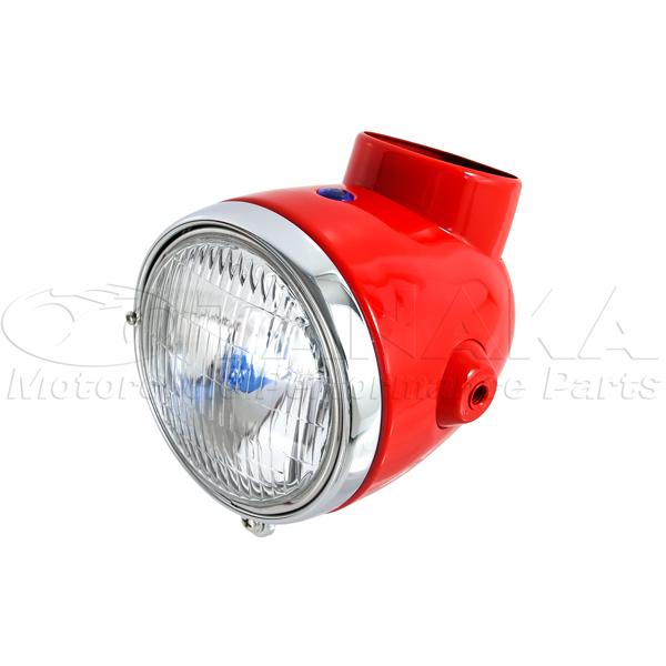 田中商会直営店】モンキー用 4Lモンキータイプヘッドライト レッド