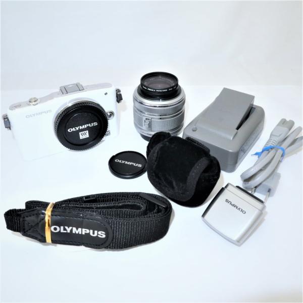 OLYMPUS PEN mini E-PM1 レンズキット ホワイト LKIT WHT ミラーレス