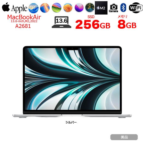 MacBook Air 【中古パソコン】Apple 13.6inch MLXY3J/A A2681 2022