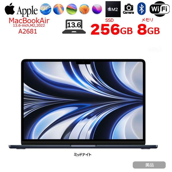 MacBook Air Apple 13.6inch MLY33J/A A2681 2022 選べるOS TouchID