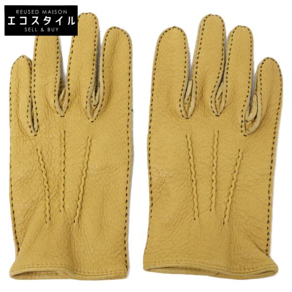 DENTS デンツ ノーライニング レザー ペッカリー グローブ 7 メンズ