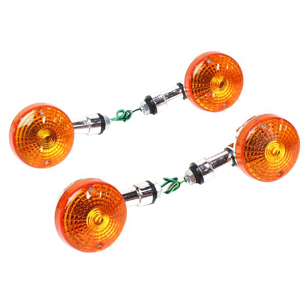 バイク用 デカ GS ウインカー バイク ウィンカー 4個セット バルブ付き