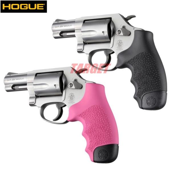 ☆HOGUE S&W Jフレーム ラウンドバット用 ラバーMONOグリップ ブラック