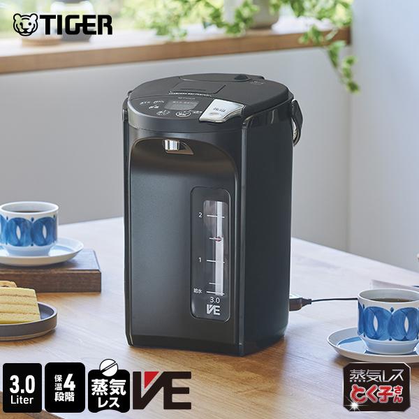 とく子さん 爆買 電気ポット 3リットル 保温 タイガー 蒸気レス 魔法瓶