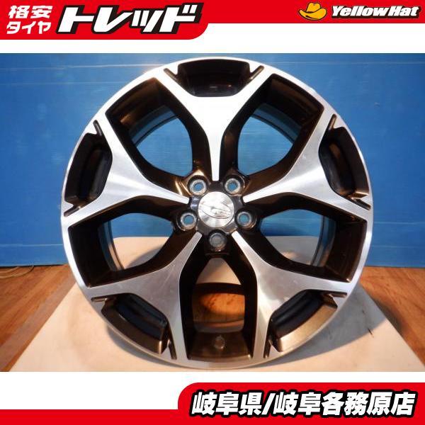 中古 ホイール 4本 良品 スバル フォレスター純正 18インチ 7.0J+48 5H