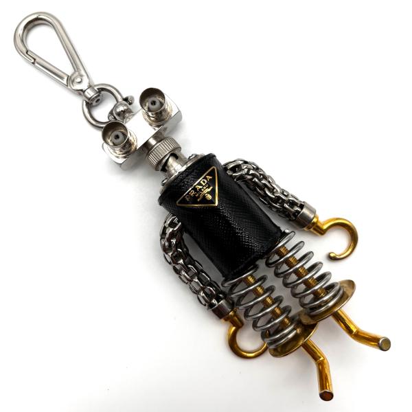 極美品 PRADA プラダ エドワード ロボット キーホルダー バッグ
