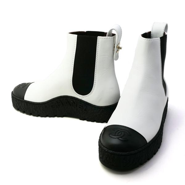 CHANEL（シャネル） アンクルブーツ サイドゴア G37927 サイズ35 約