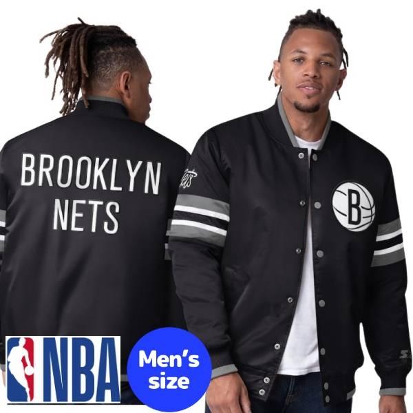 NBA公式 メンズ アウター スタジャン ブルックリン・ネッツ Brooklyn