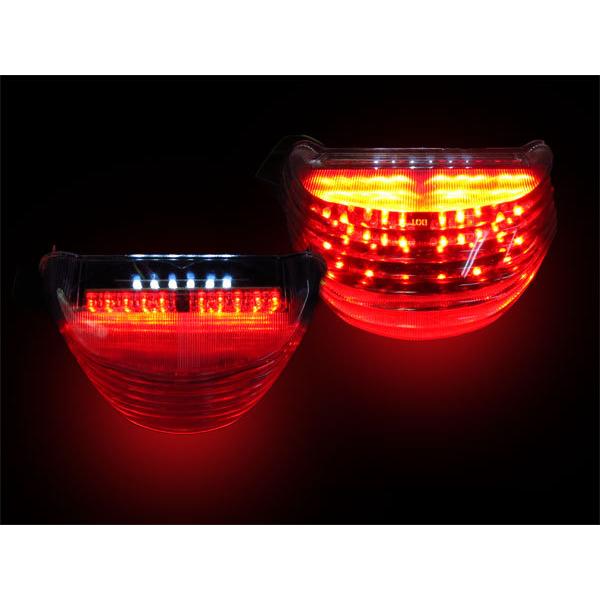 新品 KAWASAKI ZX-12R ウインカー内蔵 LEDテールランプ 2000〜2006年