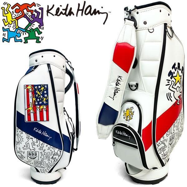 キースヘリング ゴルフ キャディバッグ American flag × Pattern KHCB