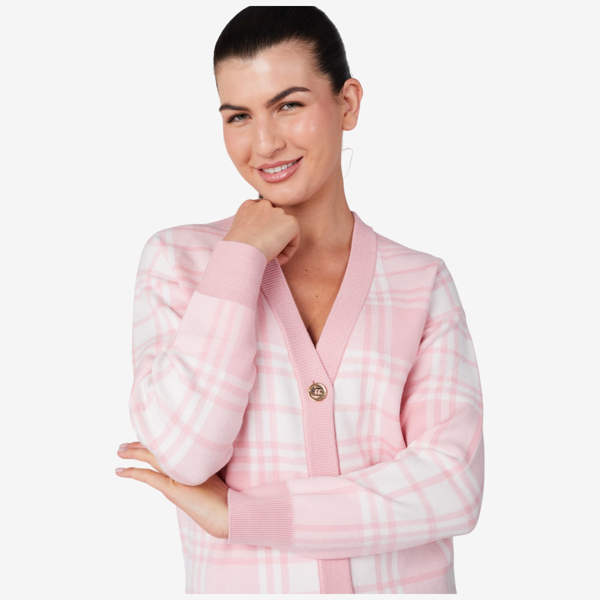 Isaac Mizrahi The Tribeca Jacquard Sweater Cardigan - TSC.ca