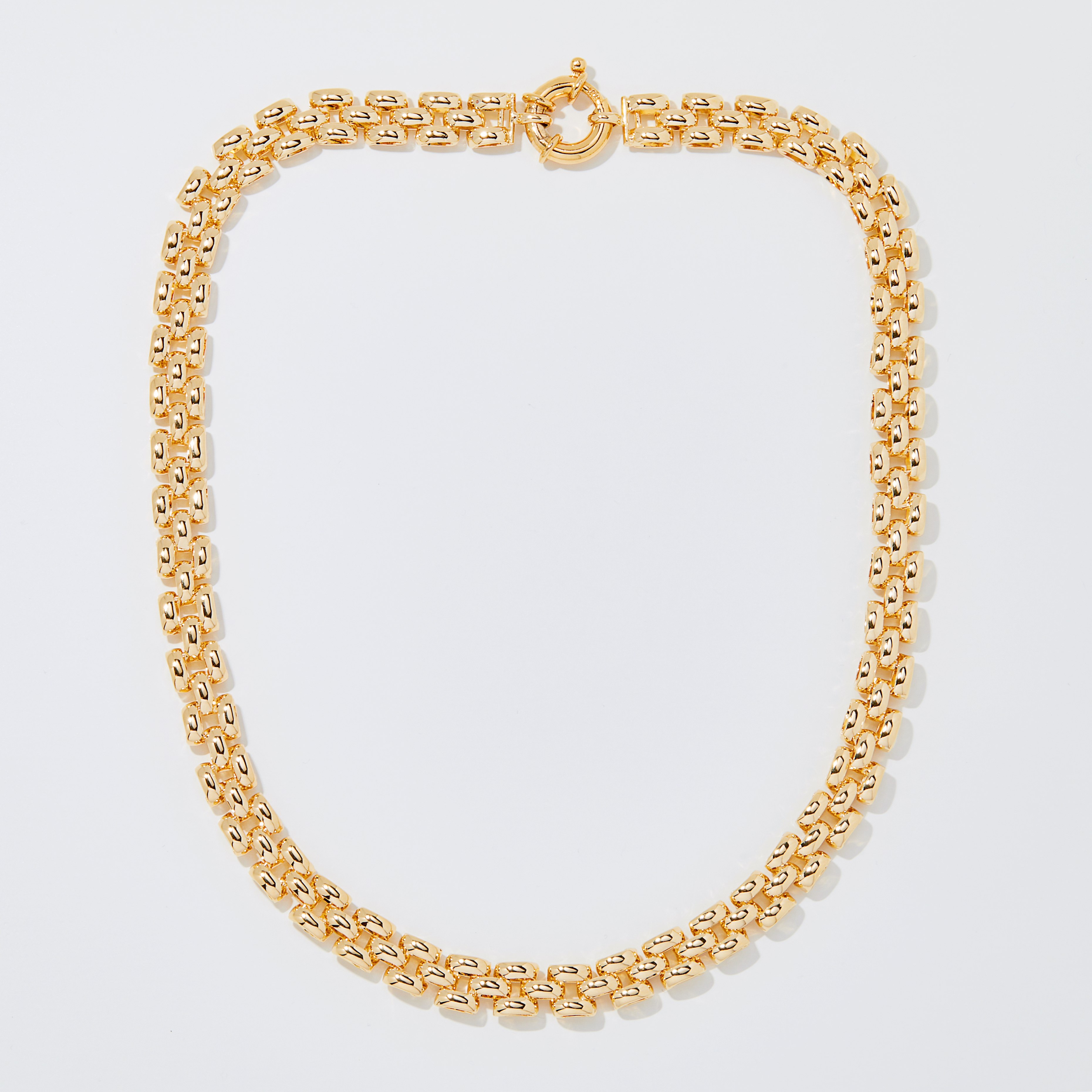 Bronzoro 18K Yellow Gold Plated Three Row Pantera Necklace - TSC.ca