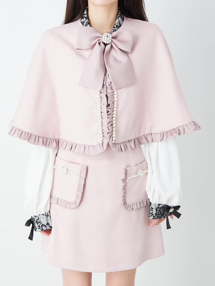 フリルケープ - Ank Rouge(アンクルージュ)のポンチョ・ケープ