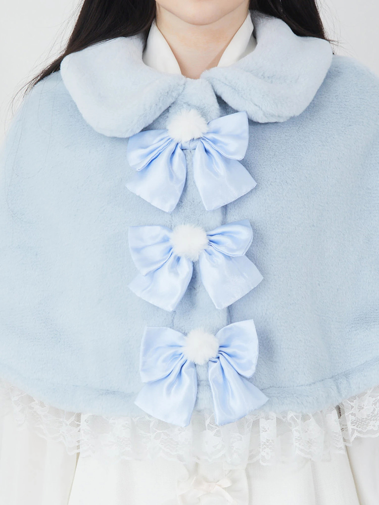 エコファーリボンケープ - Ank Rouge(アンクルージュ)のポンチョ